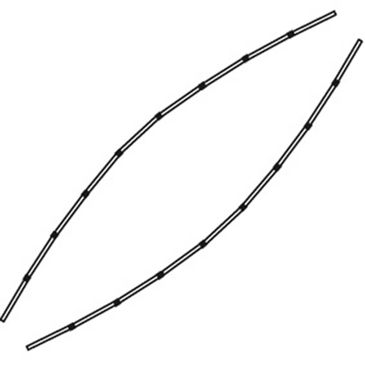 Ally Gunwale Spant Ally Gunwale Spant -Werner Paddles Geschaft Ally gunwale