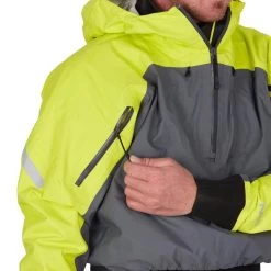 NRS Riptide Touring Paddeljacke -Werner Paddles Geschaft NRS Riptide Paddeljacke Touring 20030 03 ChartreuseGray Model ArmZipper 102121 21436 1280x1280 1280x1280