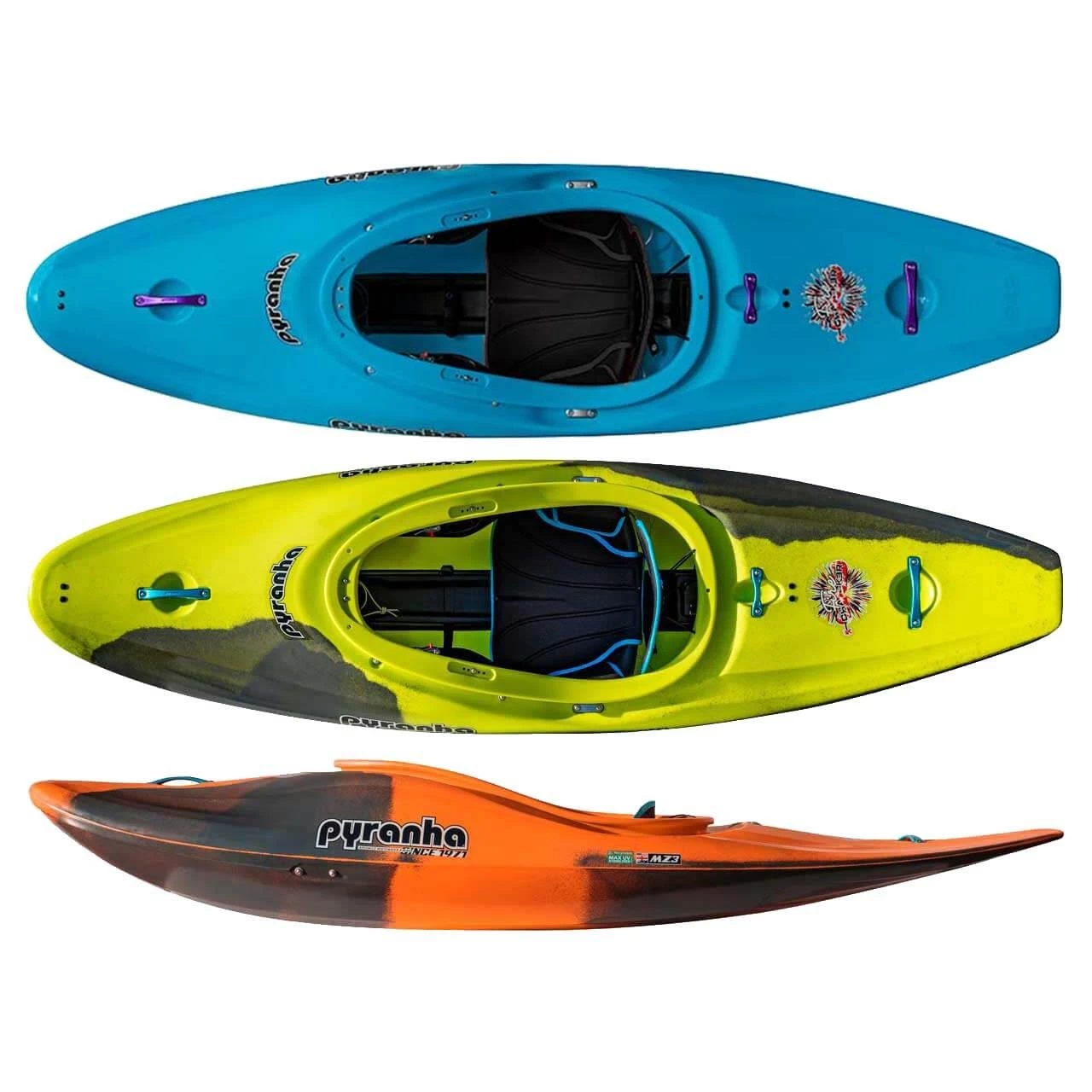 Pyranha Firecracker Pyranha Firecracker -Werner Paddles Geschaft Pyranha Firecracker Riverrunner Kajak